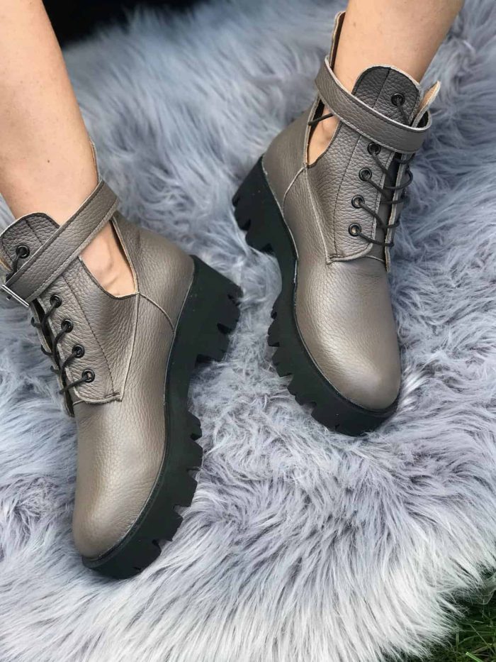 Ghete vara piele naturala Lori - imagine 2