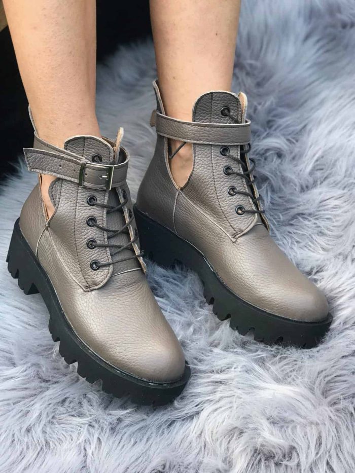 Ghete vara piele naturala Lori - imagine 3