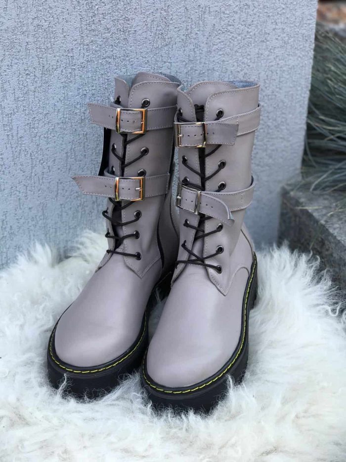 Ghete piele naturala Dimnia - imagine 5