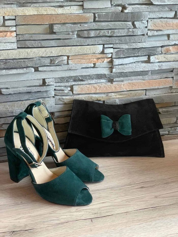 Sandale cu toc piele naturala Blinne - imagine 3