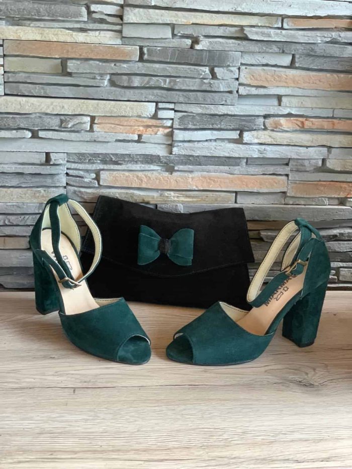 Sandale cu toc piele naturala Blinne - imagine 4