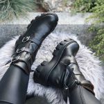 Ghete piele naturala Motorock