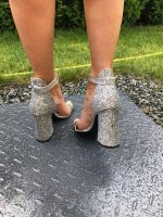 Sandale cu toc piele naturala Catelyn - imagine 2