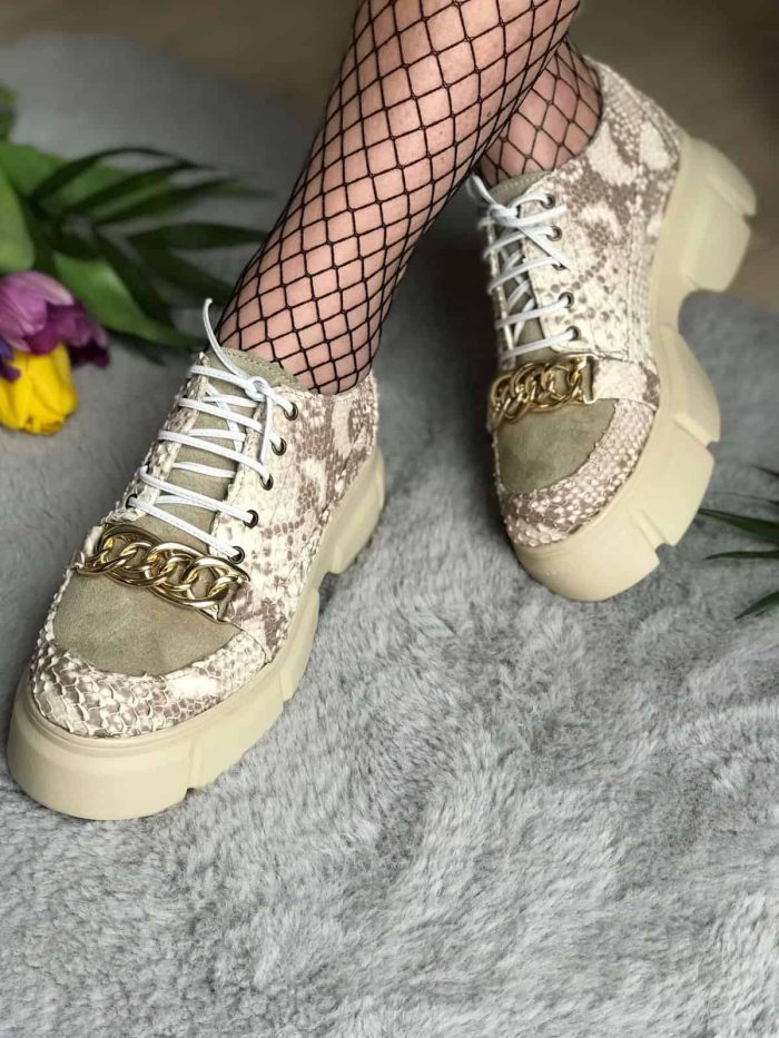 Pantofi piele naturala Collana - imagine 2