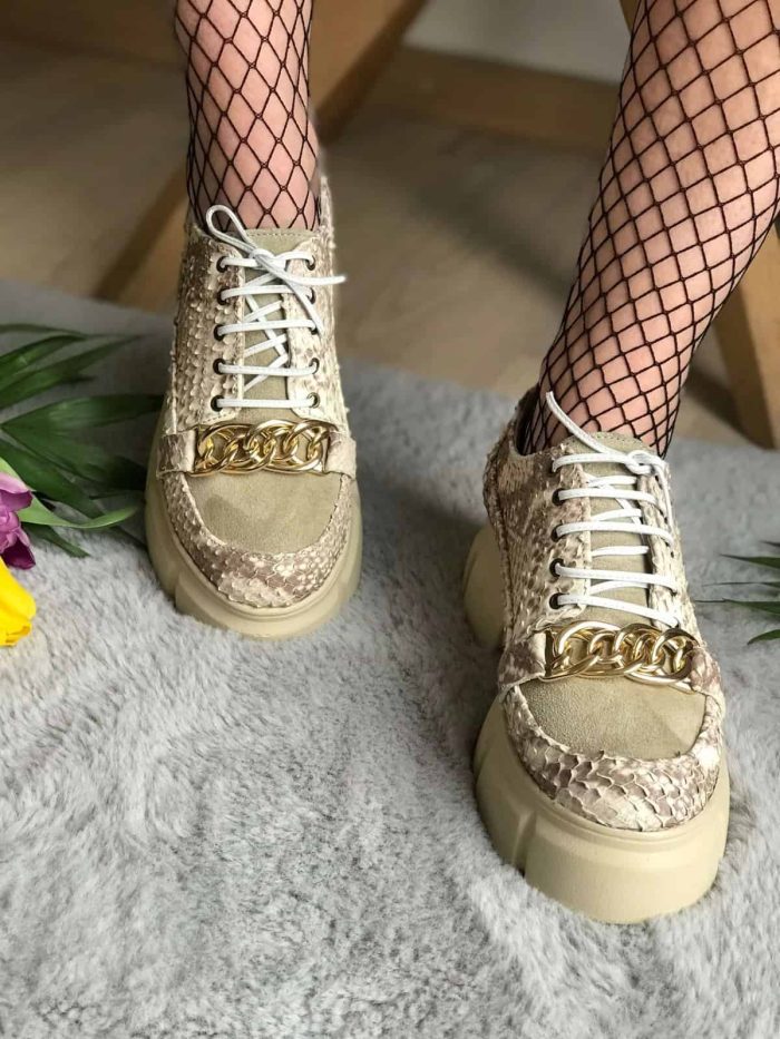 Pantofi piele naturala Collana - imagine 3