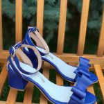 Sandale cu toc piele naturala Caffara