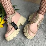 Pantofi piele naturala Pink Mode