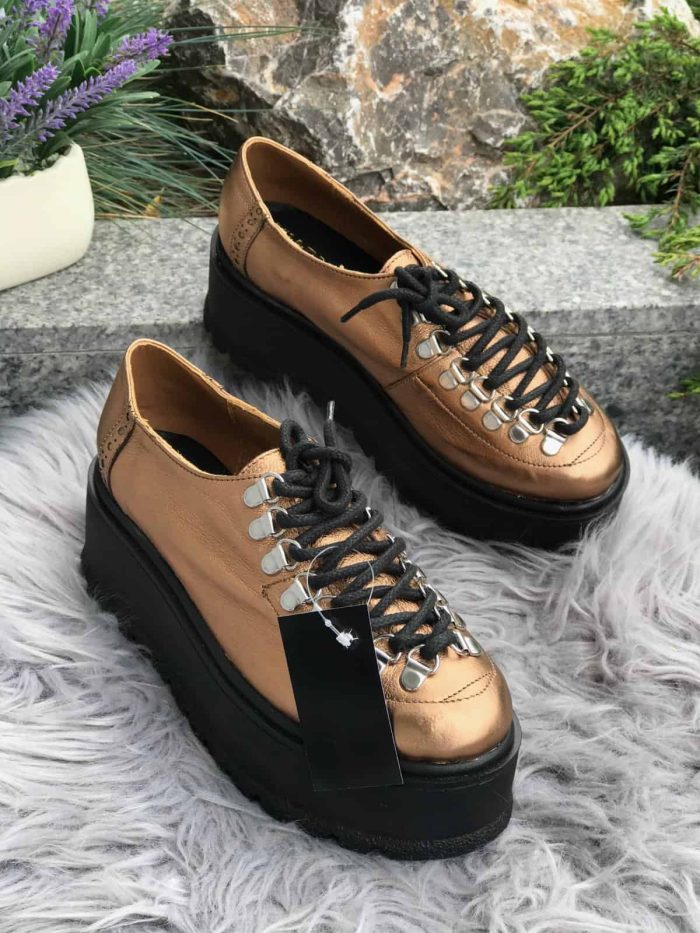 Pantofi piele naturala Goldsand - imagine 5