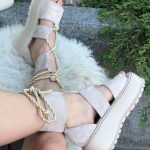 Sandale piele naturala Cream