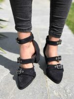 Sandale piele naturala Bika Black