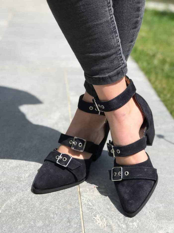 Sandale piele naturala Bika Black - imagine 2