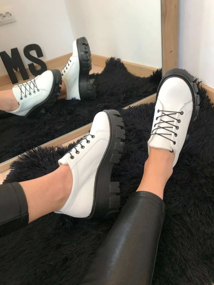 Pantofi piele naturala Bernie White - imagine 4