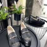 Balerini piele naturala Bristol Black