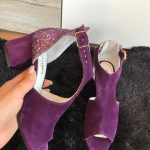 Sandale cu toc piele naturala Noreen