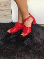 Sandale cu toc piele naturala Roisin - imagine 2