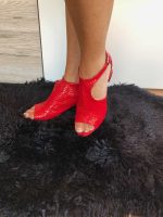 Sandale cu toc piele naturala Roisin - imagine 3