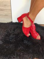 Sandale cu toc piele naturala Roisin - imagine 4