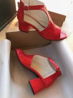 Sandale cu toc piele naturala Roisin