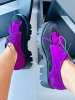 Pantofi piele naturala Kena Lilla - imagine 3