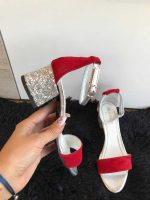 Sandale cu toc piele naturala Sinead - imagine 2