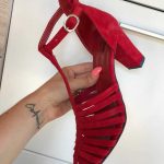 Sandale cu toc piele naturala Ailis