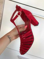 Sandale cu toc piele naturala Ailis