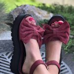 Sandale piele naturala Josslyne Bordo