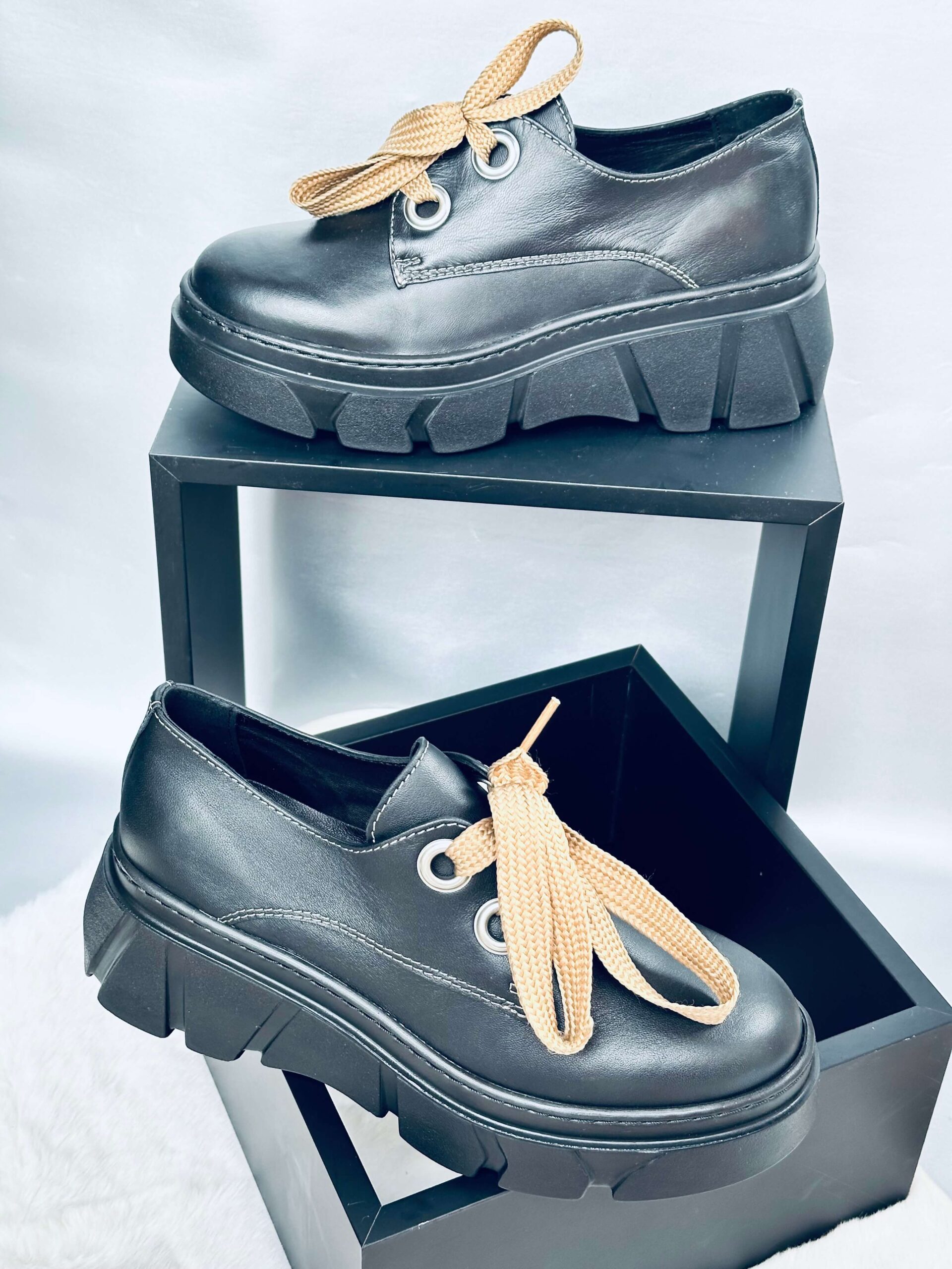 IMG_9300 Pantofi piele naturala Primar Black - imagine 1