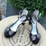 Sandale cu toc piele naturala Tara