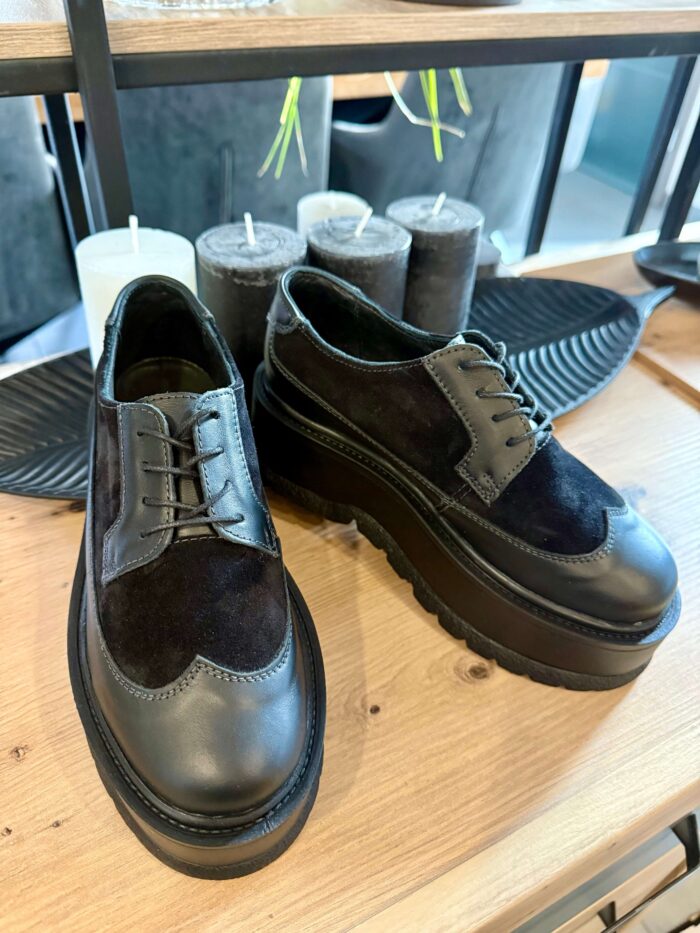 Pantofi piele naturala Oxfi - imagine 2