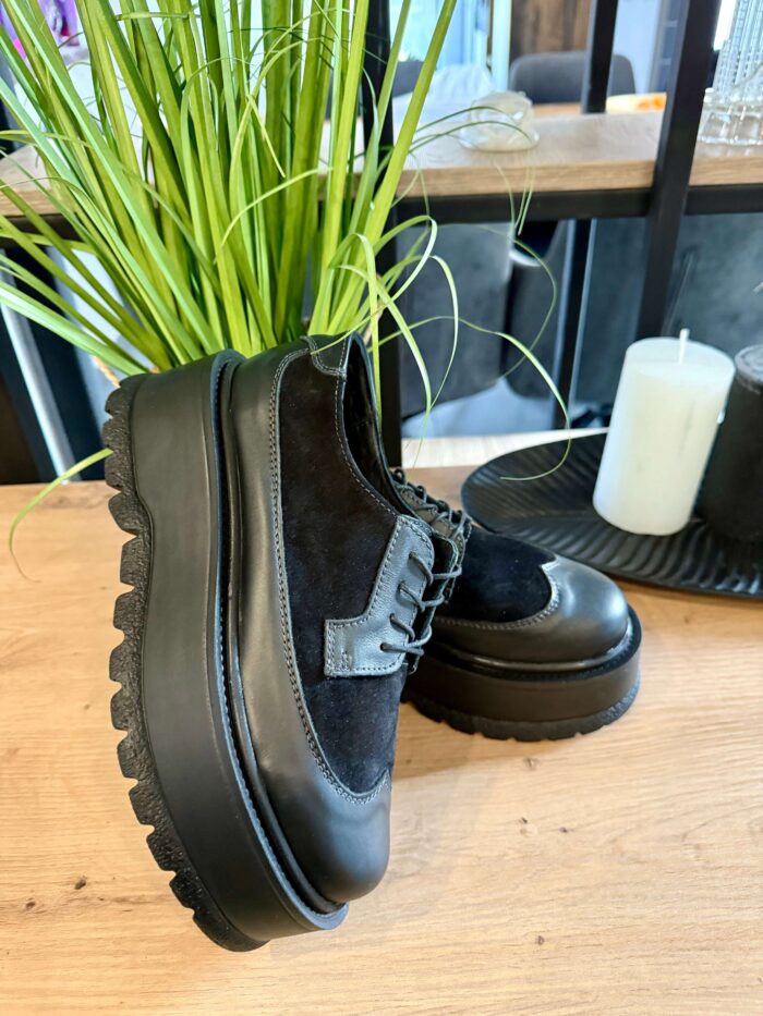 Pantofi piele naturala Oxfi - imagine 3