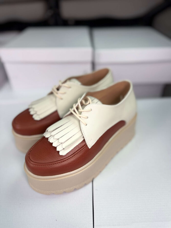 Pantofi piele naturala  Franjy - imagine 3