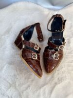 Pantofi piele naturala  Choky brown - imagine 4