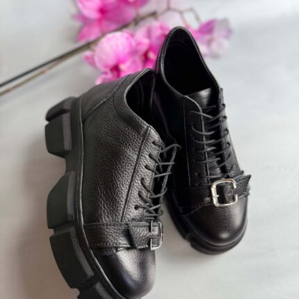 Pantofi piele naturala Simpli black