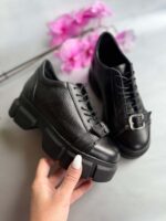 Pantofi piele naturala Simpli black - imagine 2