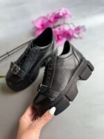 Pantofi piele naturala Simpli black - imagine 3