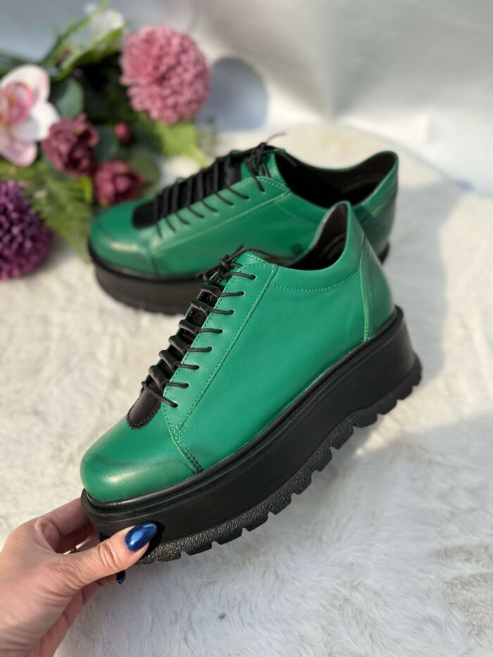 Pantofi piele naturala Greeny - imagine 2