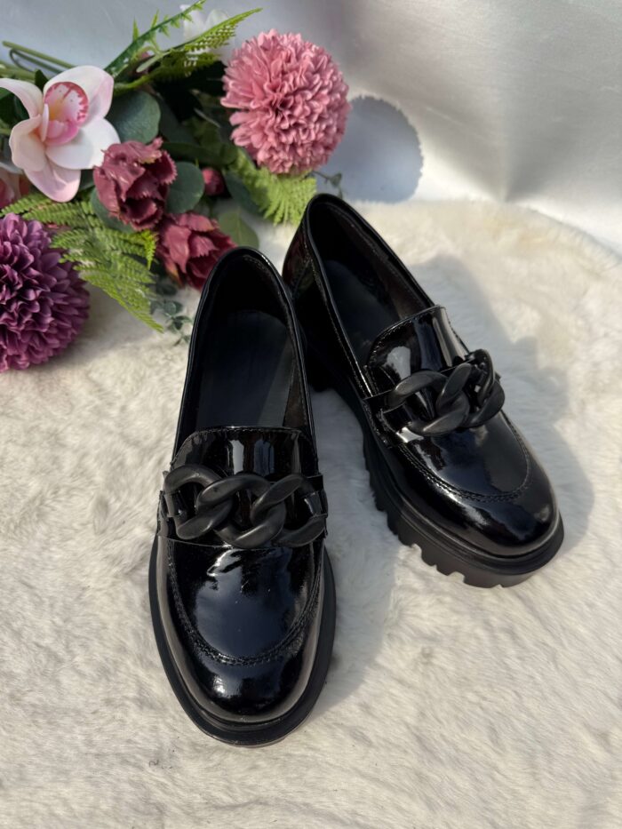Espadrile piele naturala Black sky - imagine 3