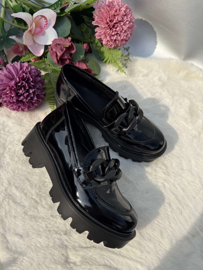 Espadrile piele naturala Black sky - imagine 4