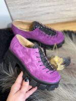 Pantofi piele naturala Purply