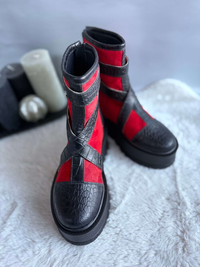 Ghete piele naturala Khadra - imagine 3