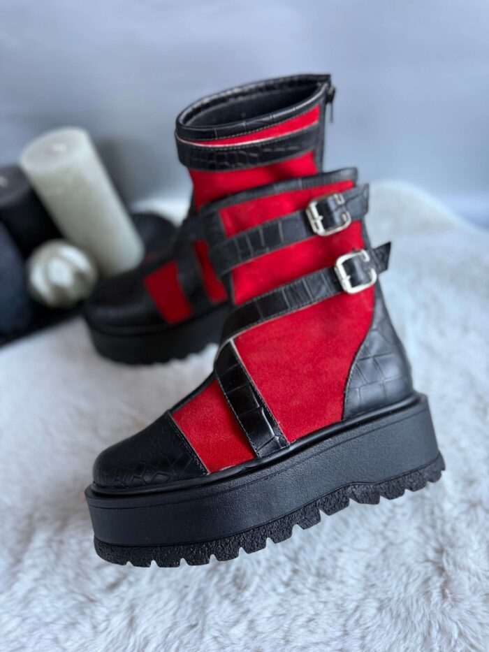 Ghete piele naturala Khadra - imagine 5