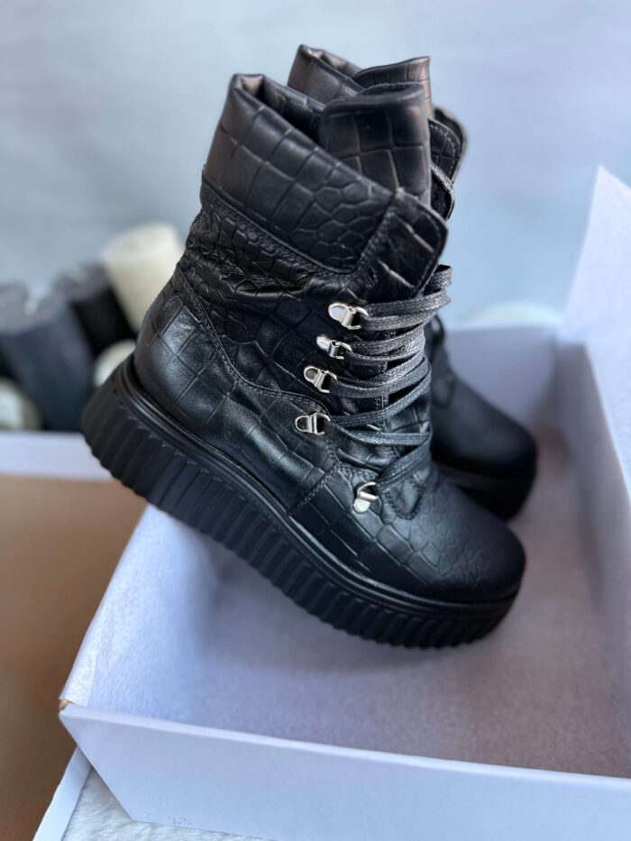 Ghete piele naturala Susan - imagine 2