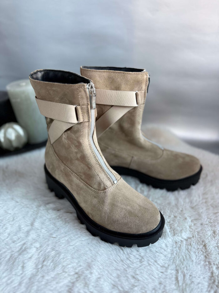 Ghete piele naturala Manaal - imagine 4