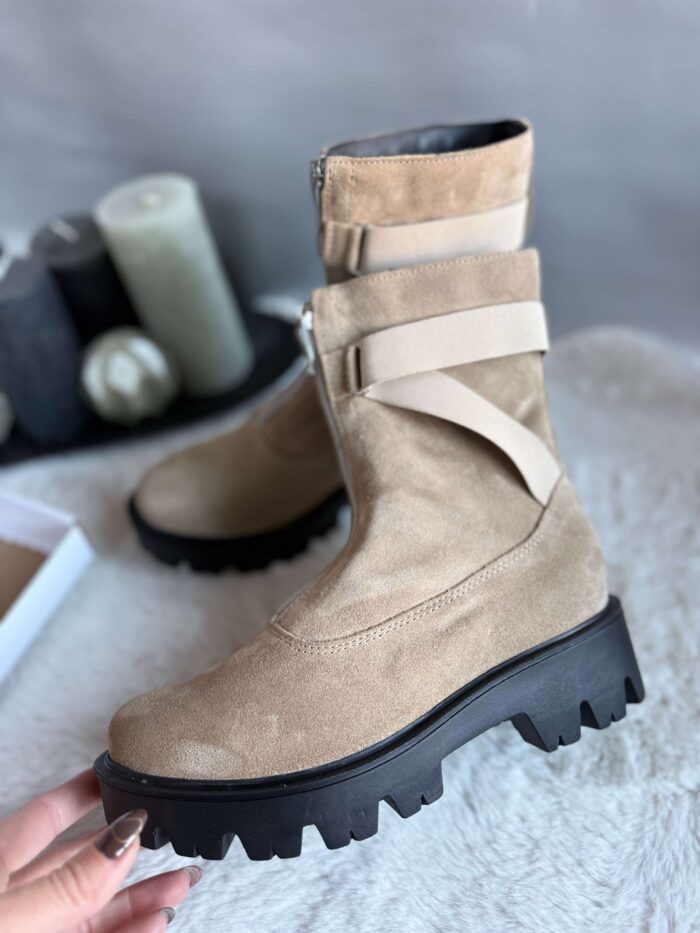 Ghete piele naturala Manaal - imagine 2