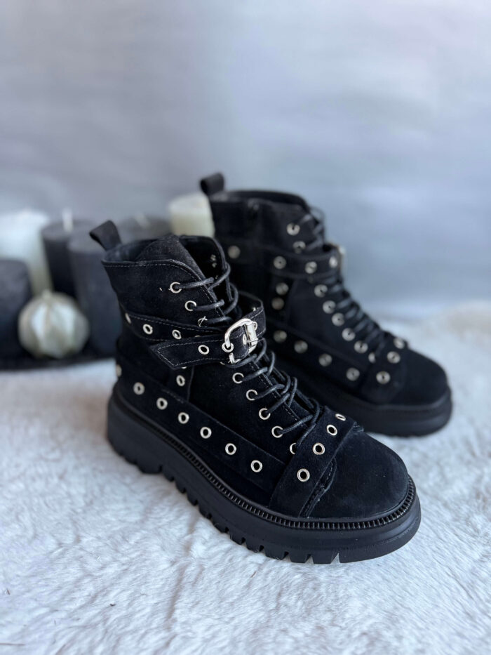 Ghete piele naturala Lara - imagine 3