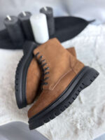 Ghete piele naturala Feza - imagine 3