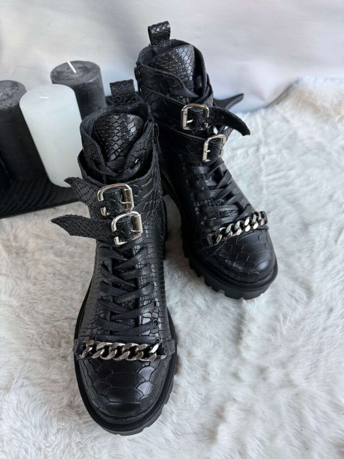 Ghete piele naturala Aryam - imagine 3