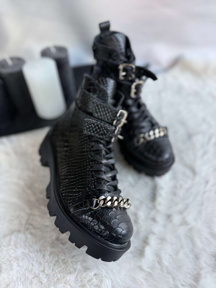 Ghete piele naturala Aryam - imagine 2