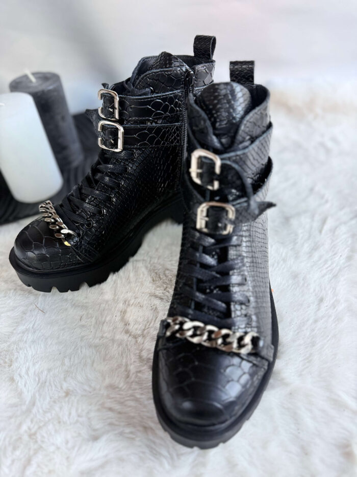 Ghete piele naturala Aryam - imagine 4